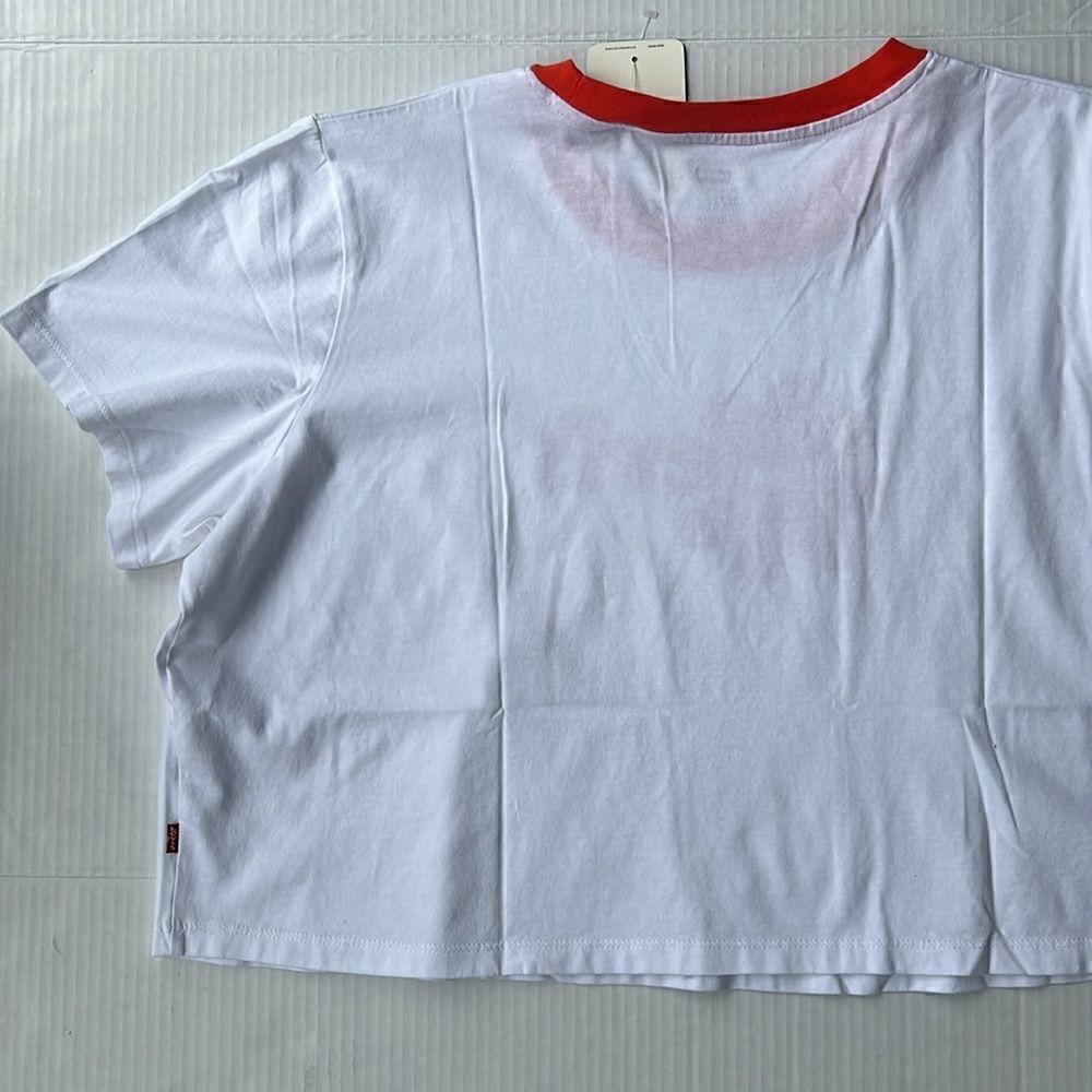 Levi’s Jodie T- Shirt in White & Red - Picture 7 of 8